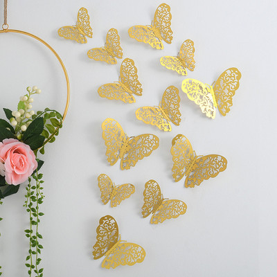 New Black butterfly Happy Birthday Cake Toppers Gold Fans Birthday Cake Topper for Kid Birthday Birthday Cake Decorations 2023