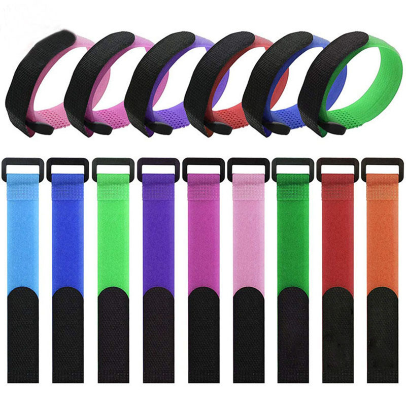 5 DB újrafelhasználható rögzítő kábelszíjak Horog és hurok biztonsági heveder Kábelkötegelő Állítható kábelvezető huzal Szervező Csinch heveder