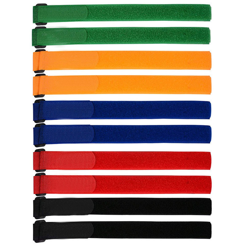 5 DB újrafelhasználható rögzítő kábelszíjak Horog és hurok biztonsági heveder Kábelkötegelő Állítható kábelvezető huzal Szervező Csinch heveder