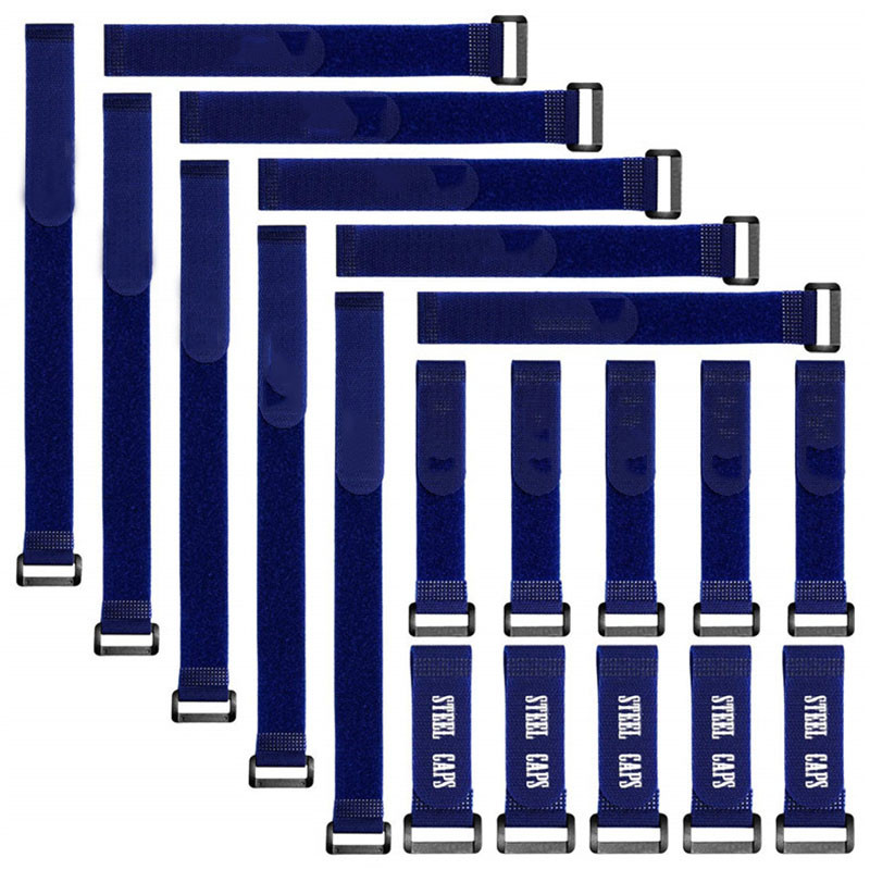 5 DB újrafelhasználható rögzítő kábelszíjak Horog és hurok biztonsági heveder Kábelkötegelő Állítható kábelvezető huzal Szervező Csinch heveder