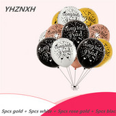 Új termék Hot Sale 12 hüvelykes érettségi parti dekoráció egyedi latex léggömbök 20db évfordulós