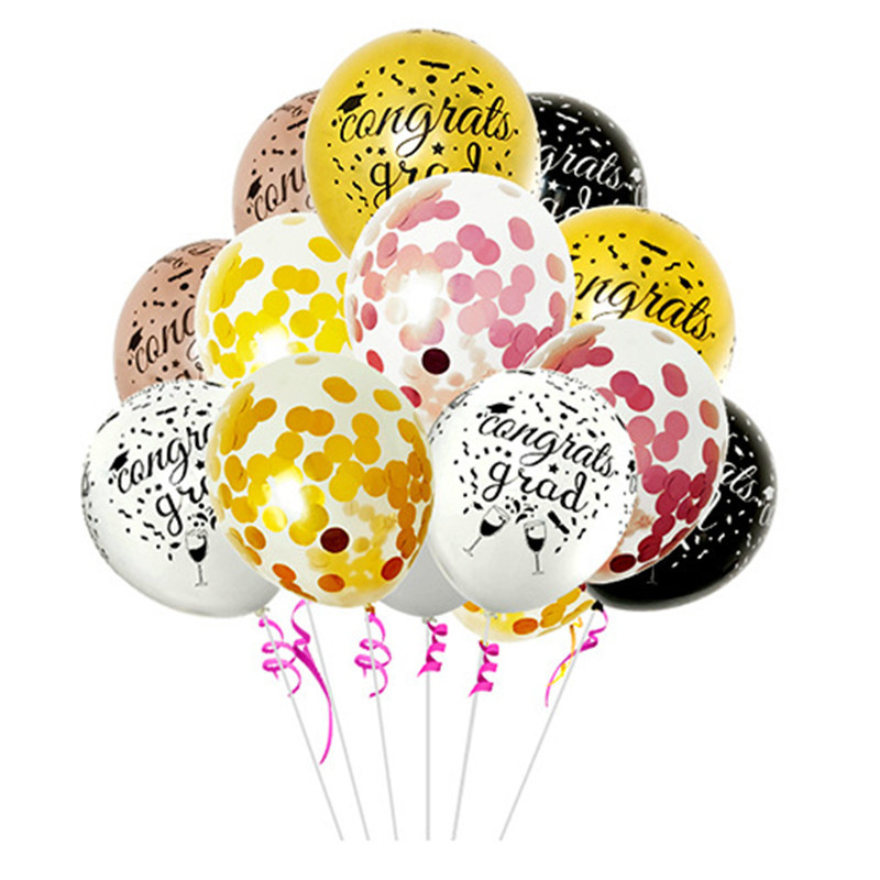Új termék Hot Sale 12 hüvelykes érettségi parti dekoráció egyedi latex léggömbök 20db évfordulós