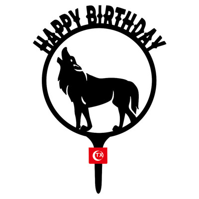 Menő motoros autó Boldog születésnapot tortafeltöltő INS Animals fekete akril tortafeltöltő gyerekeknek születésnapi tortadíszek