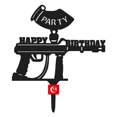 Menő motoros autó Boldog születésnapot tortafeltöltő INS Animals fekete akril tortafeltöltő gyerekeknek születésnapi tortadíszek