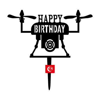 Menő motoros autó Boldog születésnapot tortafeltöltő INS Animals fekete akril tortafeltöltő gyerekeknek születésnapi tortadíszek