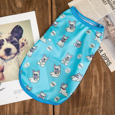 Rajzfilm Medve Légáteresztő kutyamellény Nyári Háziállatok Ruhák Macskák kölyök Yorkies Francia Bulldog Kis fajták Kutyák Ruhák Aranyos póló