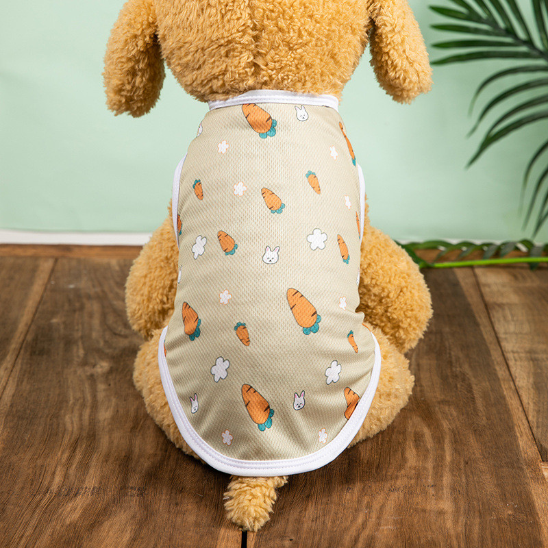 Rajzfilm Medve Légáteresztő kutyamellény Nyári Háziállatok Ruhák Macskák kölyök Yorkies Francia Bulldog Kis fajták Kutyák Ruhák Aranyos póló