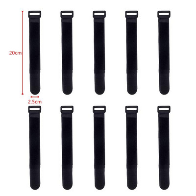 2,5 cm széles nylon fordított csatos kábelkötegelők rendező rögzítő szalag öntapadó horog hurok pánt ragadós elasztikus övhuzal