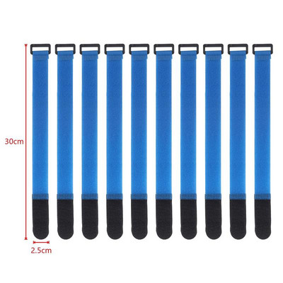 2,5 cm széles nylon fordított csatos kábelkötegelők rendező rögzítő szalag öntapadó horog hurok pánt ragadós elasztikus övhuzal