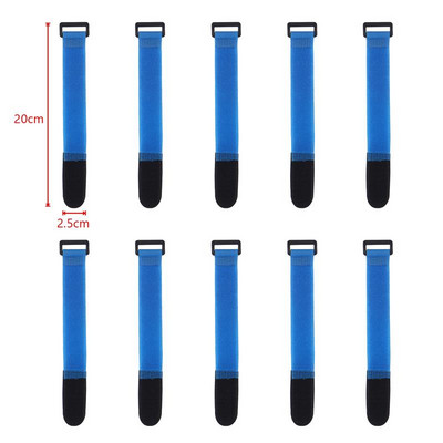 2,5 cm széles nylon fordított csatos kábelkötegelők rendező rögzítő szalag öntapadó horog hurok pánt ragadós elasztikus övhuzal