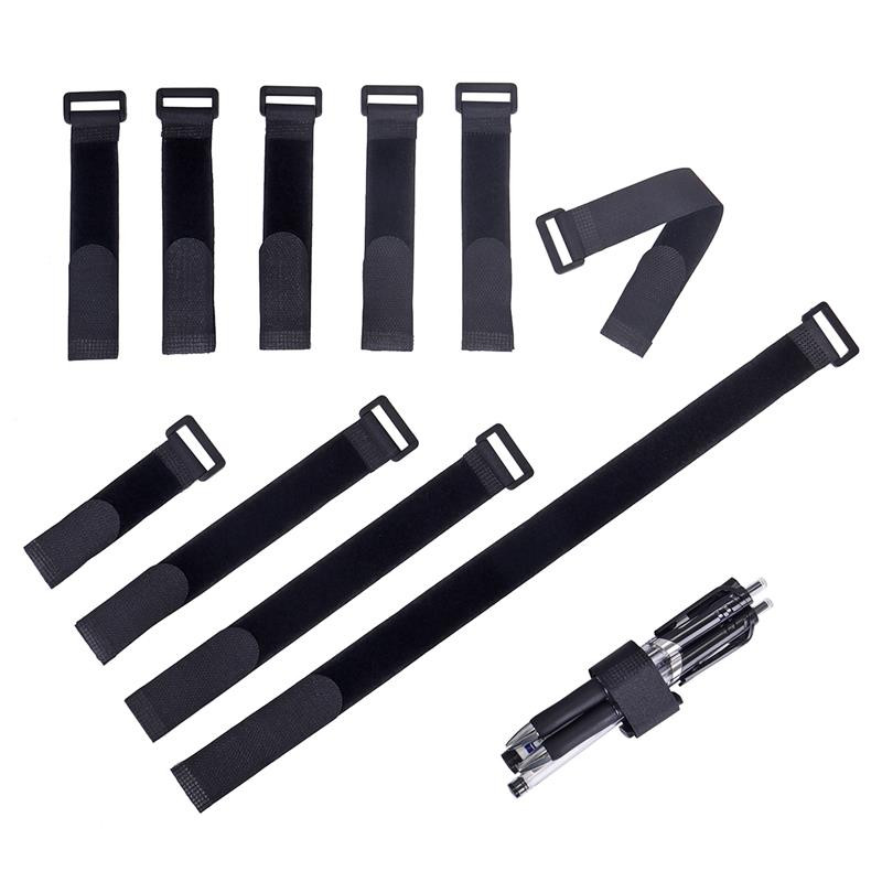 2,5 cm széles nylon fordított csatos kábelkötegelők rendező rögzítő szalag öntapadó horog hurok pánt ragadós elasztikus övhuzal