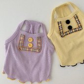 Kisállat mellény aranyos szíj nyári maci Yorkshire máltai kiskutya macska kutya nyári ruhák kutya mellény kutya jelmez macska ruhák kutya mellény