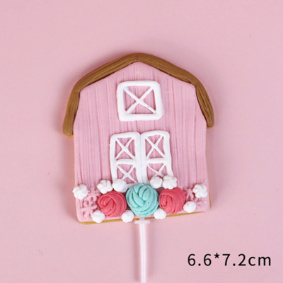 Διακοσμήσεις τούρτας με θέμα Fairy Pink Rabbit για πάρτι γενεθλίων Topper Cake Dessert Baking Topper Supplies Παιδικά δώρα Baby Shower