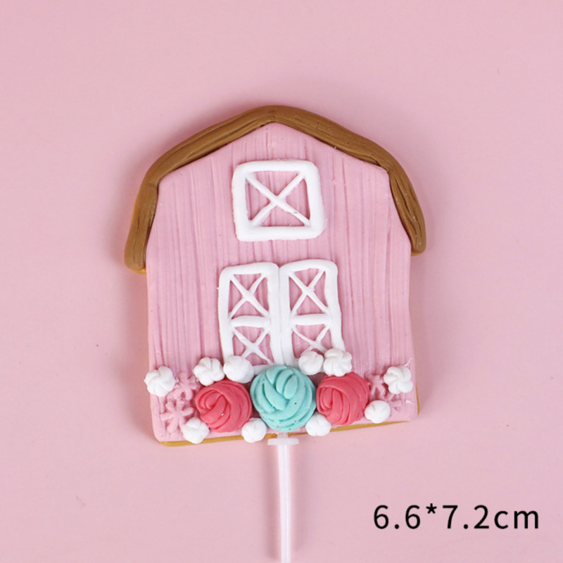 Διακοσμήσεις τούρτας με θέμα Fairy Pink Rabbit για πάρτι γενεθλίων Topper Cake Dessert Baking Topper Supplies Παιδικά δώρα Baby Shower