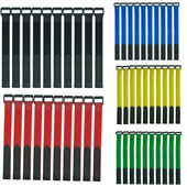 10 vnt 2,5 cm pločio nailono kabelių raiščiai Atvirkštinis sagties dirželis Daugkartinio naudojimo lipni juosta Tvirtinimo kablio kilpa Fiksuotas lipnus dirželis