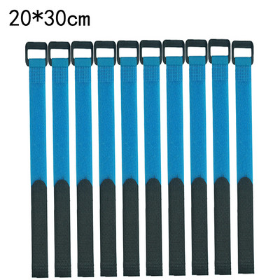 10 vnt 2,5 cm pločio nailono kabelių raiščiai Atvirkštinis sagties dirželis Daugkartinio naudojimo lipni juosta Tvirtinimo kablio kilpa Fiksuotas lipnus dirželis