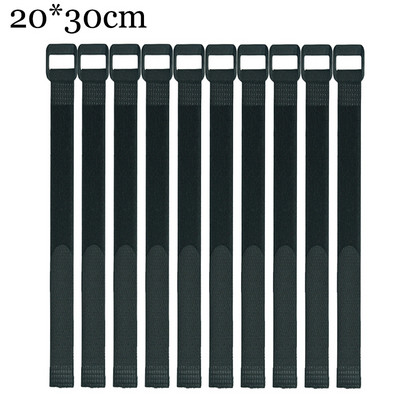 10 vnt 2,5 cm pločio nailono kabelių raiščiai Atvirkštinis sagties dirželis Daugkartinio naudojimo lipni juosta Tvirtinimo kablio kilpa Fiksuotas lipnus dirželis