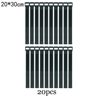 10 vnt 2,5 cm pločio nailono kabelių raiščiai Atvirkštinis sagties dirželis Daugkartinio naudojimo lipni juosta Tvirtinimo kablio kilpa Fiksuotas lipnus dirželis