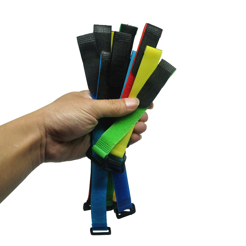 10 vnt 2,5 cm pločio nailono kabelių raiščiai Atvirkštinis sagties dirželis Daugkartinio naudojimo lipni juosta Tvirtinimo kablio kilpa Fiksuotas lipnus dirželis