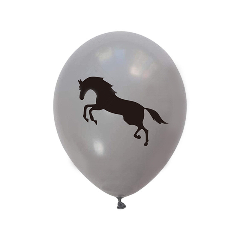 12 collu 2,8 g jauna mazuļa dzimšanas dienas ballītes dekorēšanas komplekts zelta brūns pelēks lateksa zirga džinsa balons