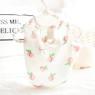 Miela persikų naminių gyvūnėlių liemenė šunų drabužiai kačių marškinėliai šuniukų drabužiai šunims sekama mada čihuahua vasarinė kvėpuojanti mergaitės liemenė augintiniui