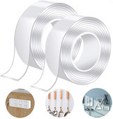 1/2/3/5M nanoteip, läbipaistev jälgedeta, korduvkasutatav kahepoolne kleeplint veekindel jäljevaba teip Puhastav kodune nanoteip