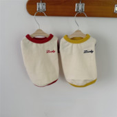 INS Lemmikloomade suvine T-särk Koerte riided Õhukesed Teddy Yorkshire Markii Kontrastsed Top Väike kutsikas Kass Kassi Kutsika Riided Lemmikloomade riided