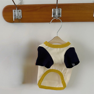 INS Lemmikloomade suvine T-särk Koerte riided Õhukesed Teddy Yorkshire Markii Kontrastsed Top Väike kutsikas Kass Kassi Kutsika Riided Lemmikloomade riided