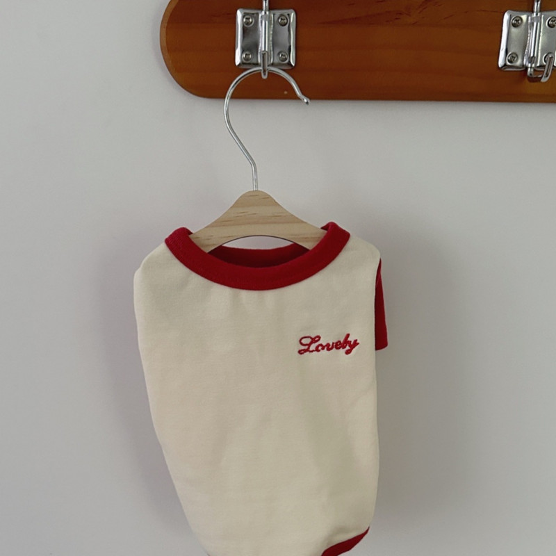 INS Lemmikloomade suvine T-särk Koerte riided Õhukesed Teddy Yorkshire Markii Kontrastsed Top Väike kutsikas Kass Kassi Kutsika Riided Lemmikloomade riided