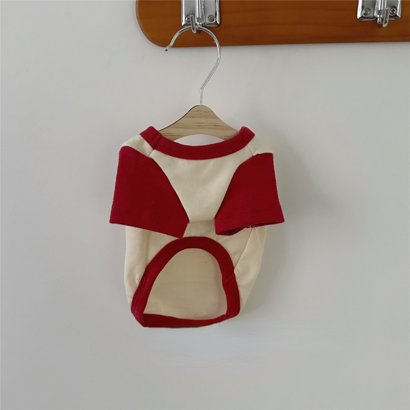 INS Lemmikloomade suvine T-särk Koerte riided Õhukesed Teddy Yorkshire Markii Kontrastsed Top Väike kutsikas Kass Kassi Kutsika Riided Lemmikloomade riided