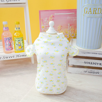 Kucēna kostīms Maza suņa veste Jorku maltiešu šicu bišonu pūdelis šnaucers pomerānijas apģērbs vasaras mājdzīvnieku krekls apģērbs