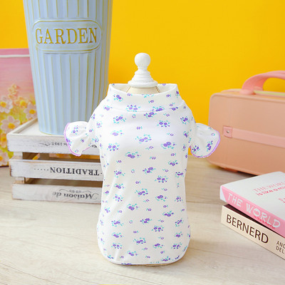 Kucēna kostīms Maza suņa veste Jorku maltiešu šicu bišonu pūdelis šnaucers pomerānijas apģērbs vasaras mājdzīvnieku krekls apģērbs