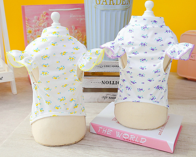 Kucēna kostīms Maza suņa veste Jorku maltiešu šicu bišonu pūdelis šnaucers pomerānijas apģērbs vasaras mājdzīvnieku krekls apģērbs