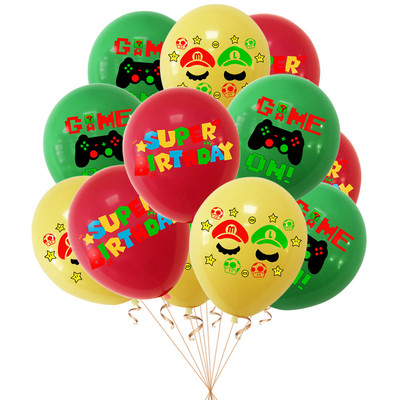 Decoratiuni pentru petrecerea de aniversare cu tematică super de desene animate Combinație de baloane din latex imprimate de 12 inch