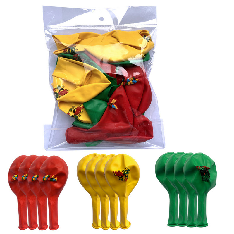 Szuper rajzfilm témájú születésnapi parti dekoráció 12 hüvelykes nyomtatott latex léggömb kombináció