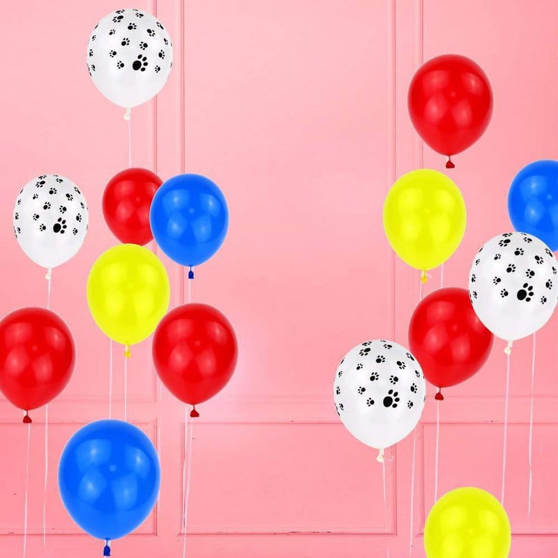 40 vnt šunų pėdsakų latekso balionų paketas šunų balionų naminių gyvūnėlių gimtadienio dekoravimo balionas