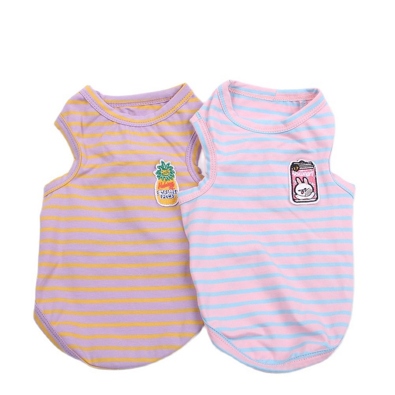 Nauji maži šunų katės marškinėliai, meškiukų dizaino naminių šuniukų marškinėliai, pavasario/vasaros drabužiai