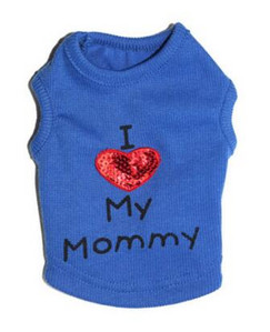 Vasaras mājdzīvnieku suns apģērbs Veste Kucēns Kaķi Mētelis Apģērbs T-krekls Mascotas Veste ES MĪLU SAVU TĒTI ES MĪLU SAVU MAMMU Cachorro