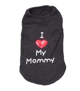 Vasaras mājdzīvnieku suns apģērbs Veste Kucēns Kaķi Mētelis Apģērbs T-krekls Mascotas Veste ES MĪLU SAVU TĒTI ES MĪLU SAVU MAMMU Cachorro