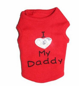 Vasaras mājdzīvnieku suns apģērbs Veste Kucēns Kaķi Mētelis Apģērbs T-krekls Mascotas Veste ES MĪLU SAVU TĒTI ES MĪLU SAVU MAMMU Cachorro