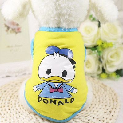 2018 m. naujiena pavasario vasaros diržo šunų liemenė Meškiuko medvilniniai šunų drabužiai šuniukų marškinėliai mažų šunų mados dizainui