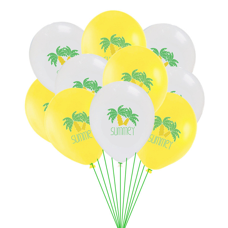 20 vnt 12 colių vasariniai ledų akiniai su lapais latekso balionas Havajų teminiai vakarėlio dekoravimo balionai