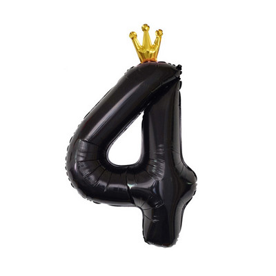 Decoratiune cu balon cu heliu pentru petrecerea de 1 aniversare a bebelușilor, cu numărul 1, coroană, cu balon din folie pentru pisici, pentru aniversare