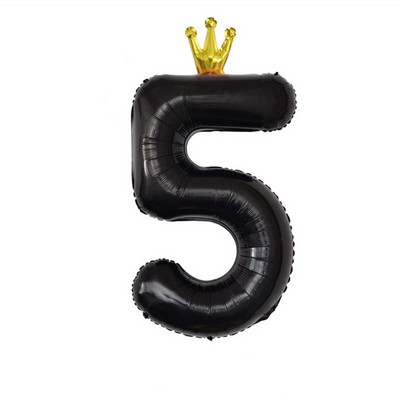 Decoratiune cu balon cu heliu pentru petrecerea de 1 aniversare a bebelușilor, cu numărul 1, coroană, cu balon din folie pentru pisici, pentru aniversare
