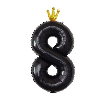 Decoratiune cu balon cu heliu pentru petrecerea de 1 aniversare a bebelușilor, cu numărul 1, coroană, cu balon din folie pentru pisici, pentru aniversare