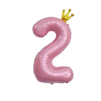 Decoratiune cu balon cu heliu pentru petrecerea de 1 aniversare a bebelușilor, cu numărul 1, coroană, cu balon din folie pentru pisici, pentru aniversare