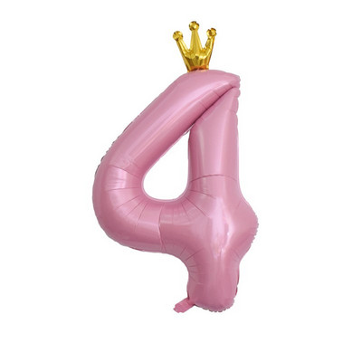 Decoratiune cu balon cu heliu pentru petrecerea de 1 aniversare a bebelușilor, cu numărul 1, coroană, cu balon din folie pentru pisici, pentru aniversare