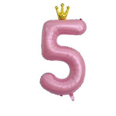 Decoratiune cu balon cu heliu pentru petrecerea de 1 aniversare a bebelușilor, cu numărul 1, coroană, cu balon din folie pentru pisici, pentru aniversare