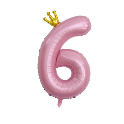 Decoratiune cu balon cu heliu pentru petrecerea de 1 aniversare a bebelușilor, cu numărul 1, coroană, cu balon din folie pentru pisici, pentru aniversare