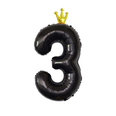 Decoratiune cu balon cu heliu pentru petrecerea de 1 aniversare a bebelușilor, cu numărul 1, coroană, cu balon din folie pentru pisici, pentru aniversare